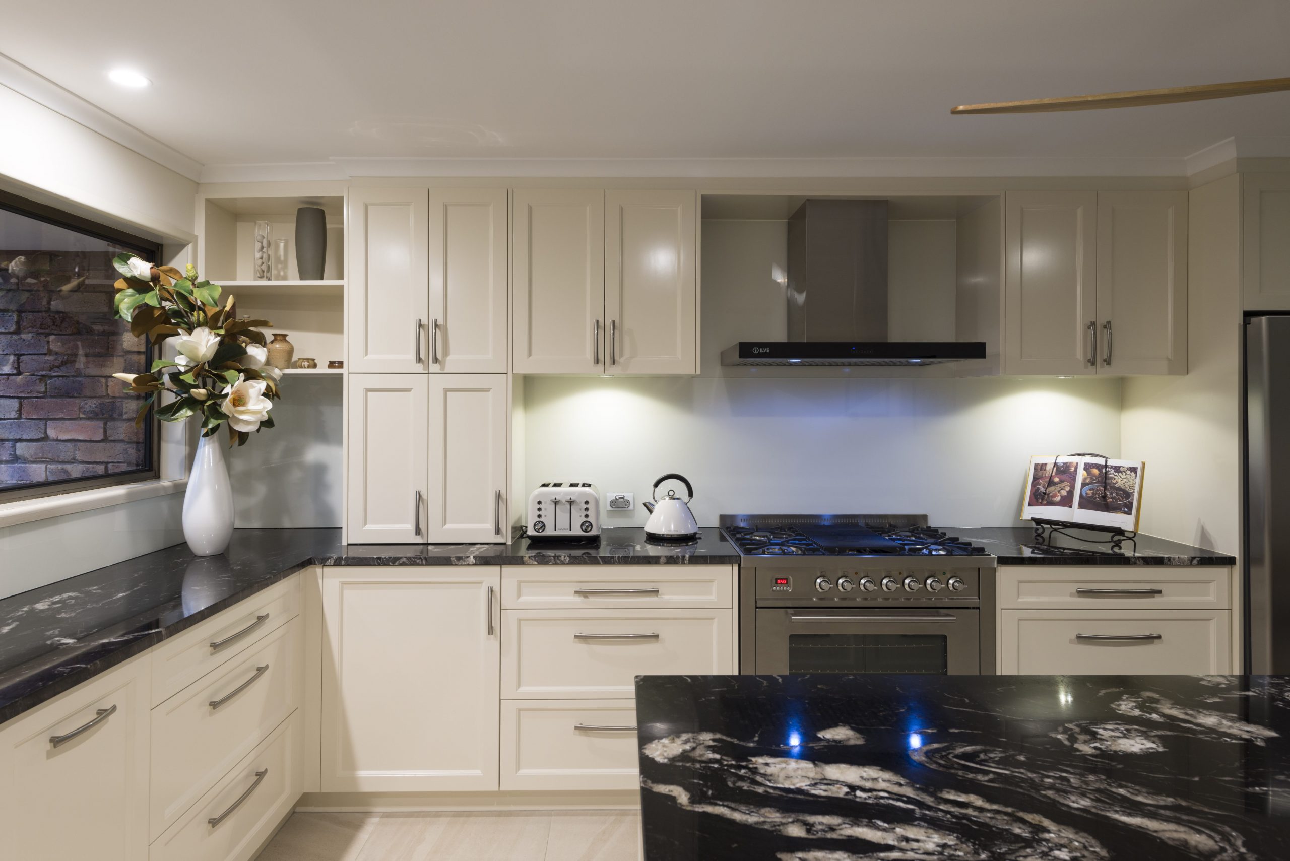 kitchens with black forest granite